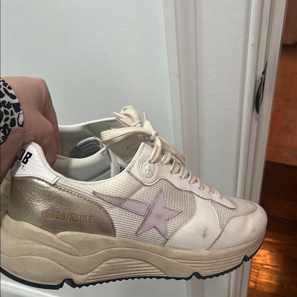 Golden Goose Deluxe Brand Sneakers - White and Gold